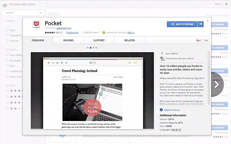 Pocket and Evernote