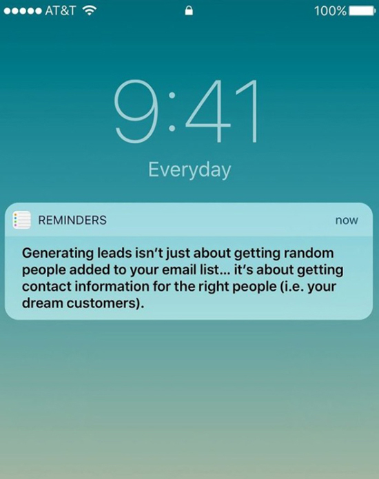 Avoid Lead Generation Myopia at All Costs, getting info for the right people graphic.
