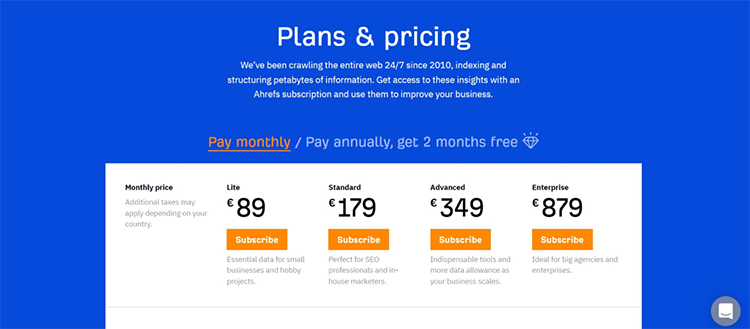 Ahrefs’ Features, Ahrefs Pricing