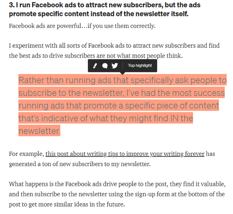 Funnel Hack Facebook Ads content strategy.