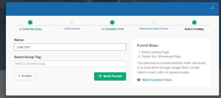 Give your sales funnel name.