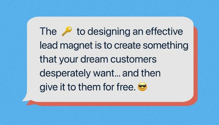 Designing an effective lead magnet is creating something that your dream customers desperately want.