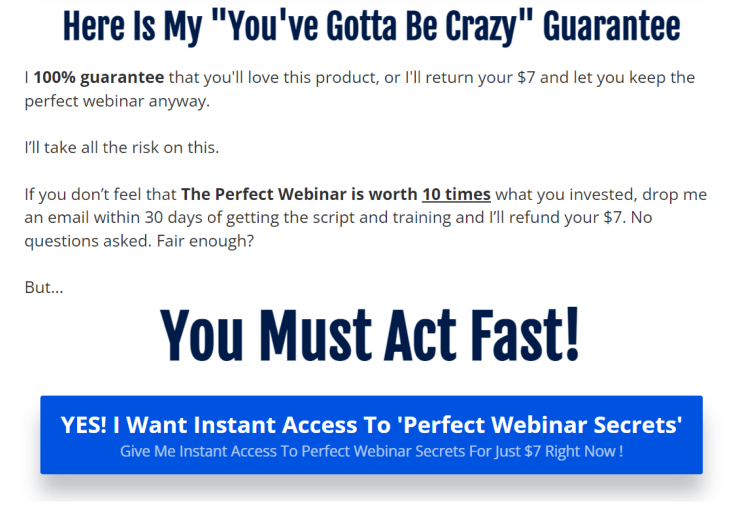 Offer a 30-Day Money-Back Guarantee