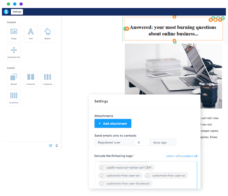 Systeme.io’s Features,