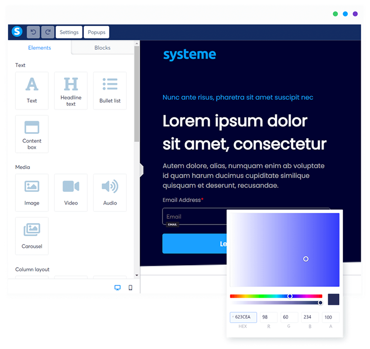 Systeme.io’s Features,