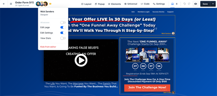 ClickFunnels 2.0 Features, Team Collaboration