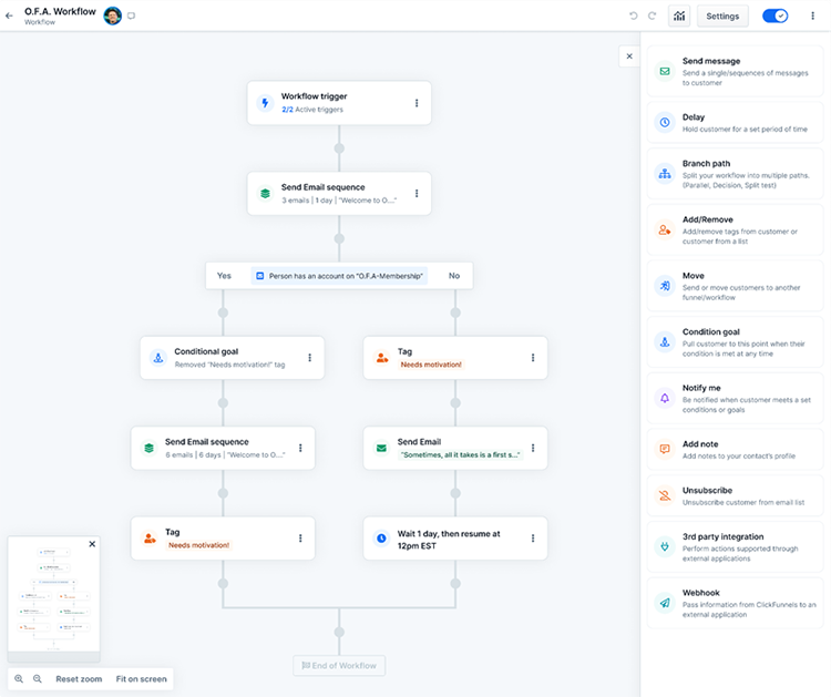 ClickFunnels 2.0 Features, Email Broadcasts and Email Workflows