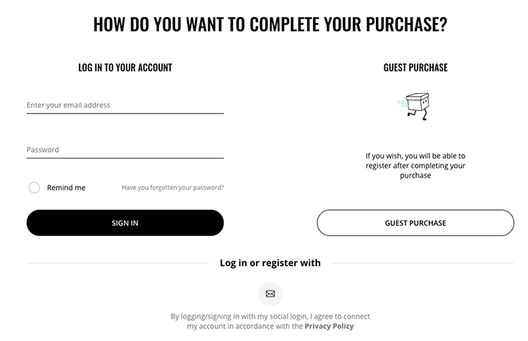 Optimize the checkout process