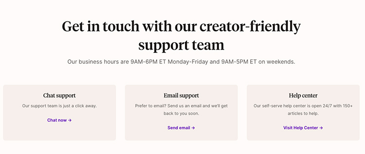 Or, if you want to let your visitors decide who it is they want to contact so you’re spending less time sorting and forwarding the emails that come through, you can give them options: