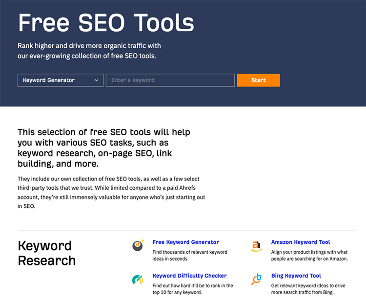 Check out how Ahrefs does it, free tool example. 