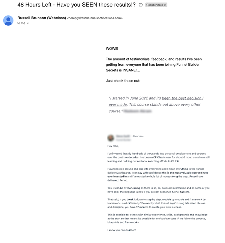 Introducing scarcity like this helps expedite the sales process since people have a fear of losing out on a potential deal when it’s put in front of them in the right way.