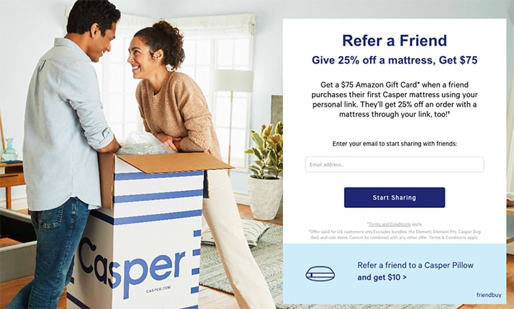 How to Execute a Successful Referral Program. Refer a Friend, example.