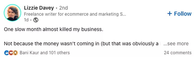 Compare that to the professional, stuffy epilogues that most people post to the platform and you can start to see how it’s easy to break the rules and find more success because of it.