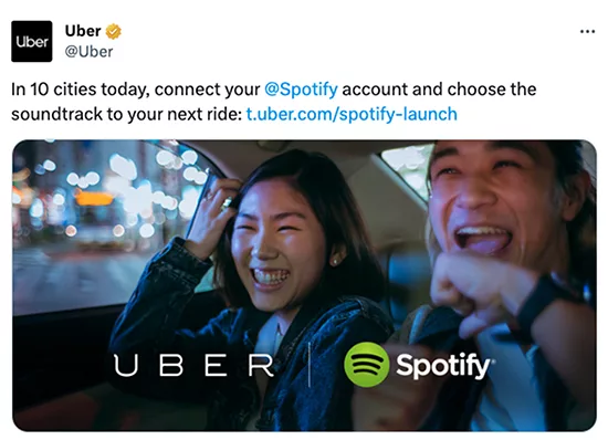 Collaborate with Non-Competing Businesses, Uber example. 