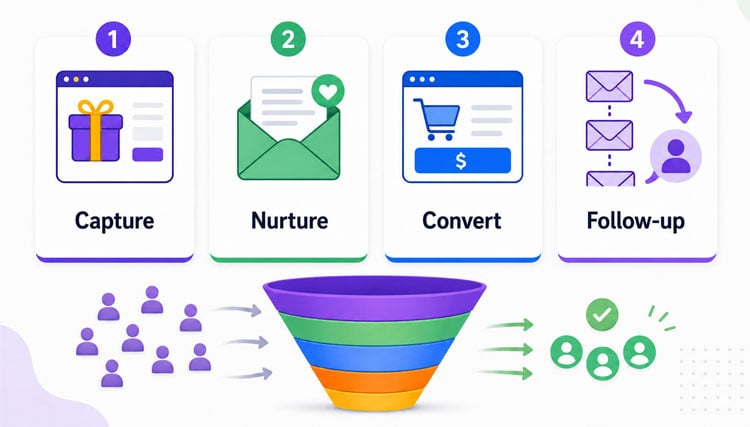 The 4 Parts of an Automated Funnel