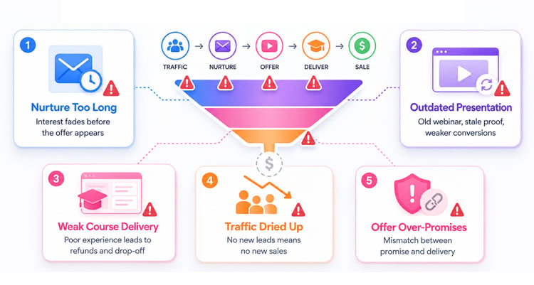 Where Evergreen Funnels Fail